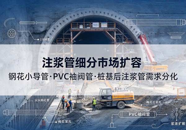 盘锦注浆管细分市场扩容，隧道钢花小导管、PVC 袖阀管、桩基后注浆管需求分化